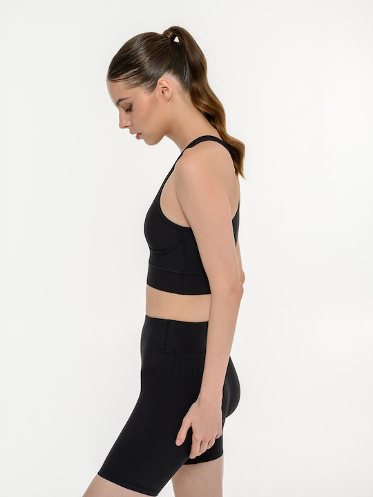 Women's Athletic Sports Bra Black