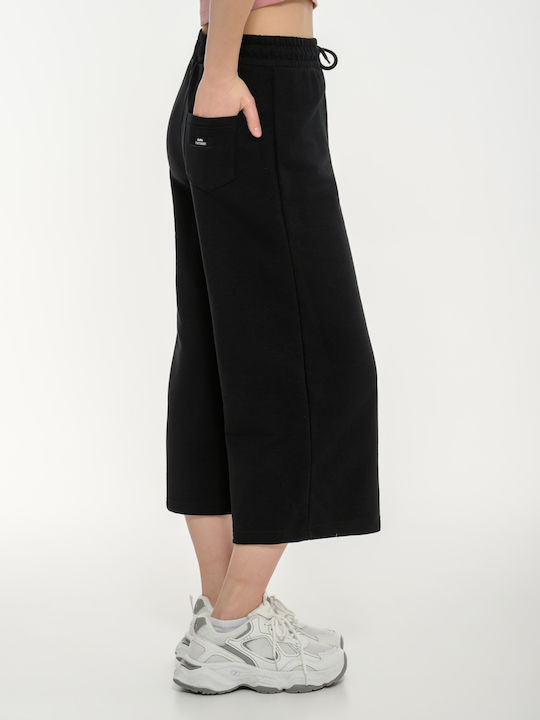 Wide Black Sweatpants
