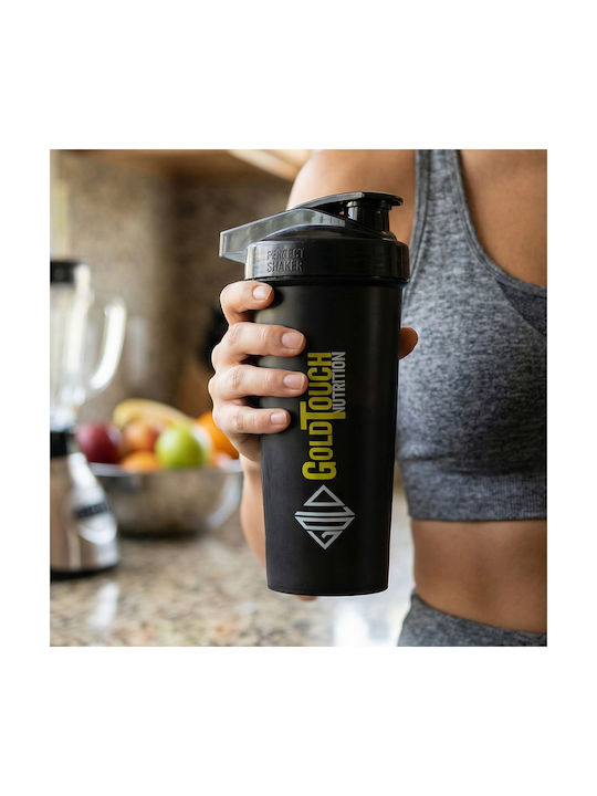 GoldTouch Nutrition Shaker Πρωτεΐνης 700ml Πλαστικό Μαύρο