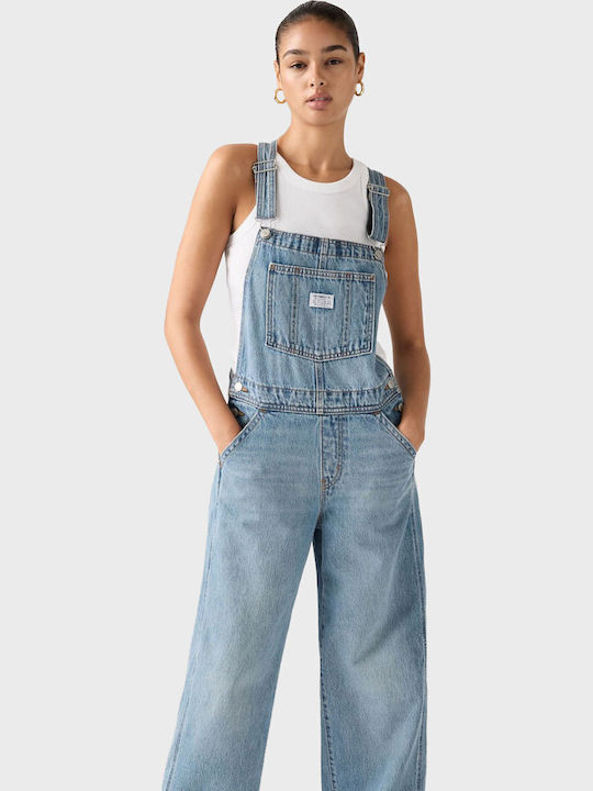 Women's Sleeveless One-piece Jumpsuit Med Indigo/not The Same