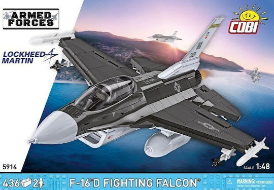 Cobi Building Blocks F-16D Fighting Falcon for 8+ Years 436 Pieces