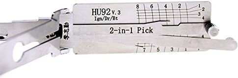 Lishi Original Hu92 2 În 1 Instrument Auto Decoder Ridicător Dublu Aprindere Uși Portbagaj Compatibil Bmw Mini Land Rover Range Rover