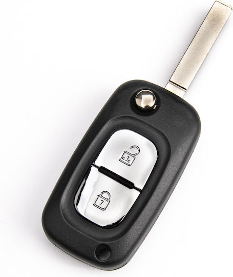 Car Key Shell with VA2 Blade with 2 Buttons Remote for Smart