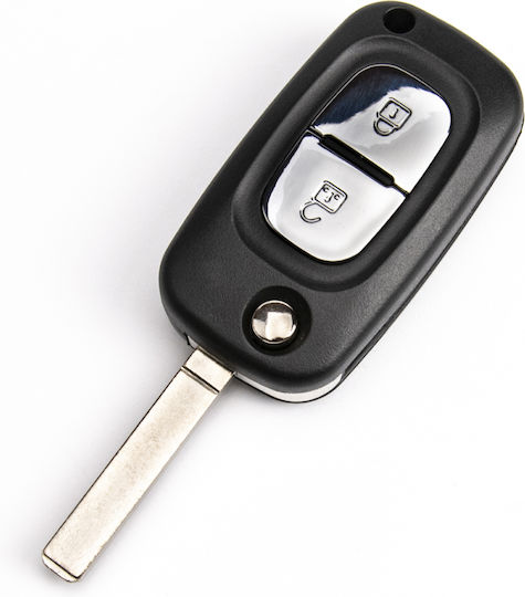 Car Key Shell with VA2 Blade with 2 Buttons Remote for Smart
