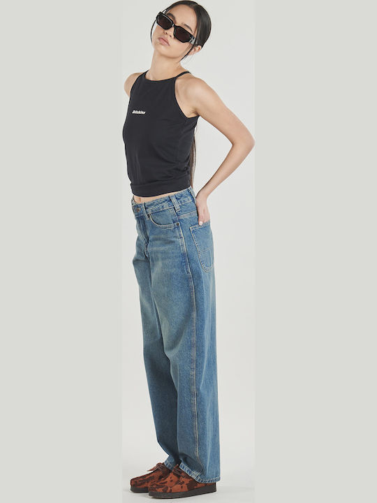 Women's Cotton Sleeveless Black Blouse