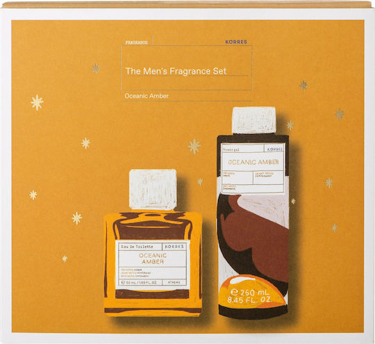Korres Fragrance Oceanic Amber Scented Set Set pentru bărbați cu Eau de Toilette