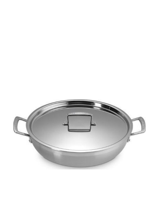 Le Creuset Oală Joasă din Oțel Inoxidabil 4.8l /