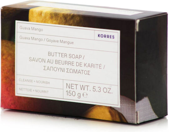 Korres Guava Mango Μπάρα Σαπουνιού με Βούτυρο Καριτέ & Καρύδα 150gr