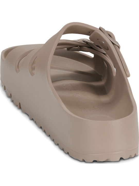 Florida Iii Flex Platform Eva Flip Flops in Sandal Style with Platform in Beige Colour