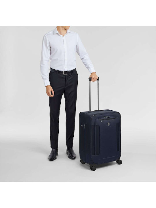 Victorinox Werks Среден Куфар За Пътуване Текстилен Тъмносин С 4 Колела