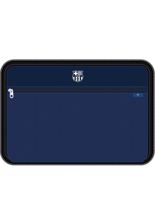 Medium Travel Suitcase Blue/Bordeaux with 4 Wheels Height 57cm