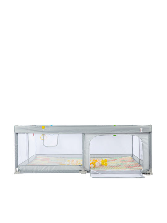 Parc cu Saltea Gri 200x180cm