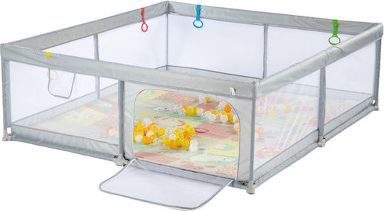 Parc cu Saltea Gri 200x180cm