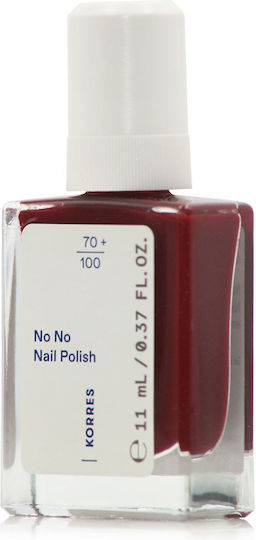Korres No No Гланцов Дълготраен Лак За Нокти 57 Wine Red 11ml