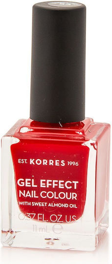 Korres Gel Effect Glossy Βερνίκι Νυχιών Μακράς Διαρκείας 53 Royal Red 11ml