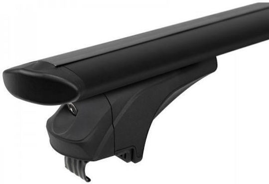 Menabo – Black Aluminum Car Roof Bars Sonic XXL Key Flush Raised Rails Safe Load Transport – 2 Pieces 16760/mb 16760/mb