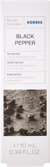 Korres Black Pepper Eau de Toilette 10ml
