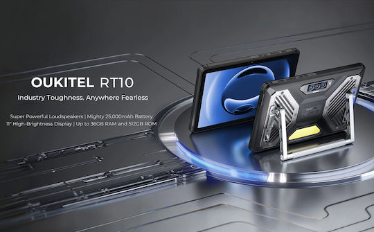 Oukitel RT10 5G 11" Tablet (12GB/512GB) Μαύρο