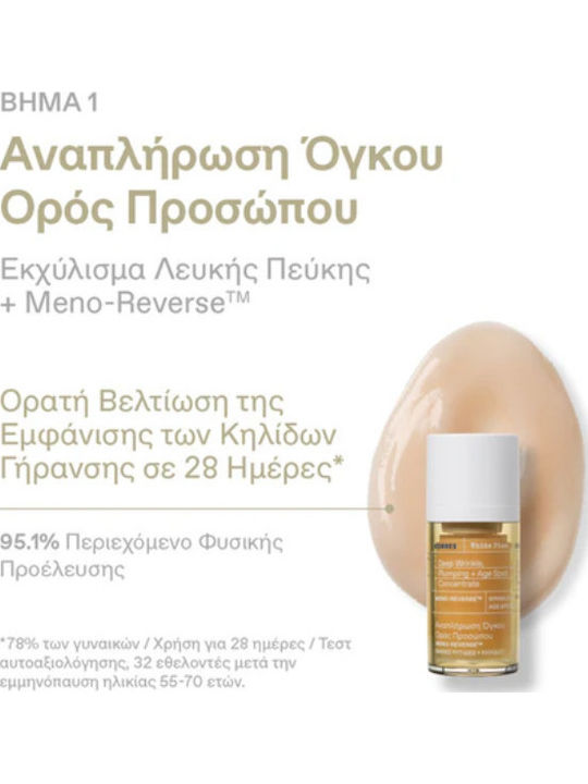 Korres 2-Step Meno Reverse Hautpflegeset für Anti-Aging & Feuchtigkeitsspendend 2Stück