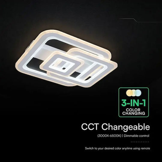 Led Aplicatie 80w 3în1 Dimmabilă Telecomandă