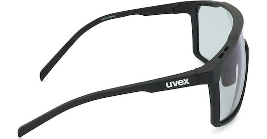 Uvex Cycling Glasses with Black Frame and Photochromic Lenses