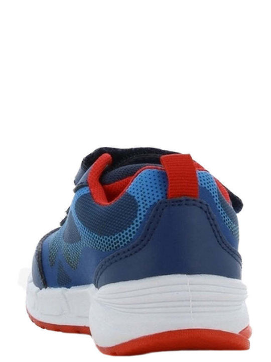 Kids Sneakers with Hoop & Loop Closure and Lights Blue
