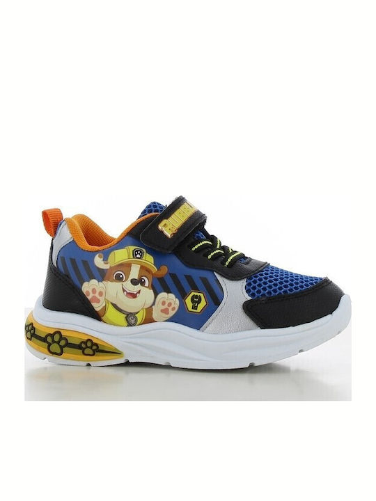Παιδικά Sneakers με Σκρατς & Φωτάκια Μπλε