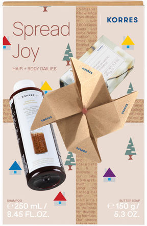 Korres Spread Joy Hair + Body Dailies Σετ Περιποίησης για Ενυδάτωση 2τμχ