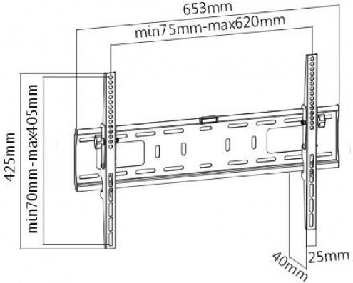 Bracket Lcd Suport TV de Perete până la 70"