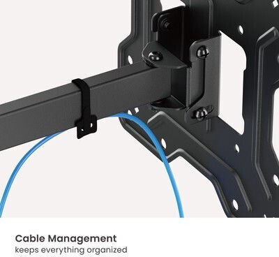 Powertech PT-1555 TV Wall Mount with Extension Arm up to 43" and 30kg Silver