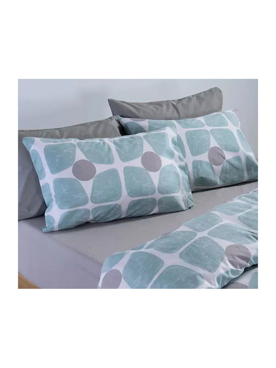 Nef-Nef Homeware Casual Single Bed Sheets Set With Rubber Hugger 100x200+35cm 3 Pieces