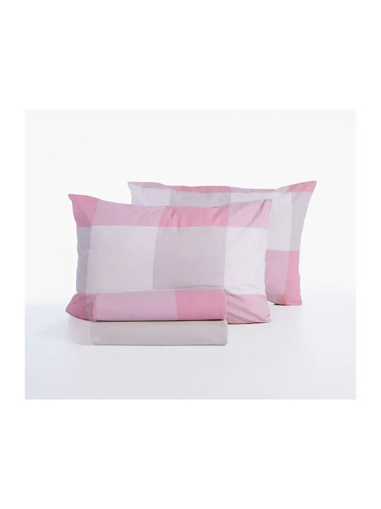 Nef-Nef Homeware Casual Bettlaken Set mit 2 Kissenbezügen Übergröße mit Gummibettlaken 170x270+35cm 3 (3Stücke)