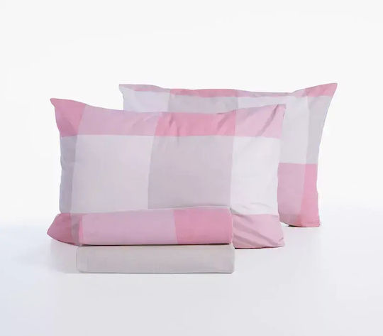 Nef-Nef Homeware Casual Σετ Σεντόνι με 2 Μαξιλαροθήκες Υπέρδιπλο με Λάστιχο 170x270+35εκ. 3 (3τμχ)