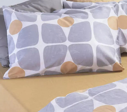 Nef-Nef Homeware Casual Elektrische Gitarren King Size 4Stücke 270x270+35cm mit Gummibettlaken Gelbe