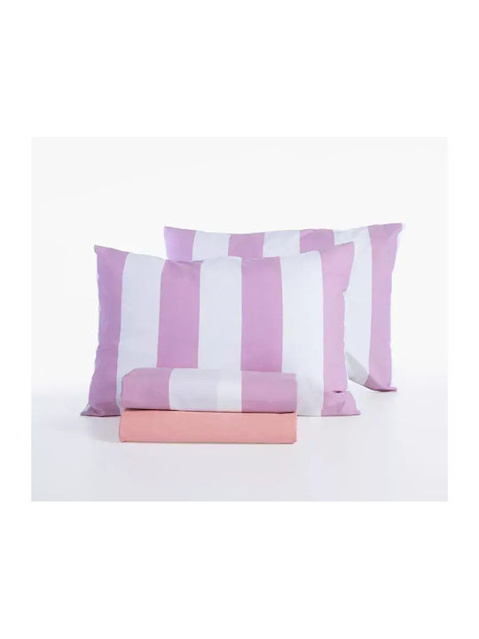Nef-Nef Homeware Casual Bettlaken King Size mit Gummibettlaken 240x270cm 4 Stück