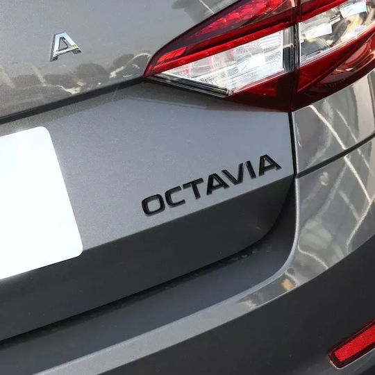 Афтърмаркет Емблема Octavia New Багажник Изцяло Черна Tc