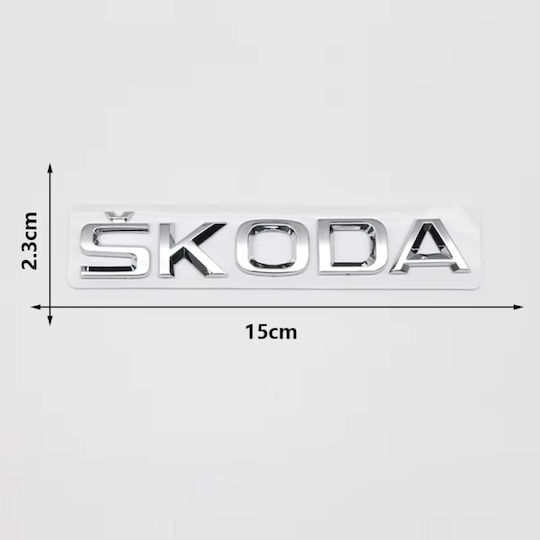 Aftermarket Σήμα Skoda New Πορτ-μπαγκάζ Silver Tc