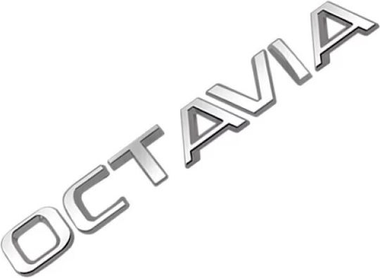 Aftermarket Emblem Octavia New Trunk Silver Tc