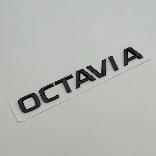 Афтърмаркет Емблема Octavia New Багажник Изцяло Черна Tc