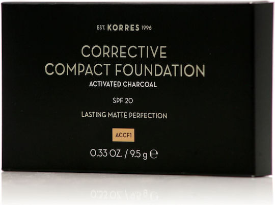 Korres Activated Charcoal Corrective Сгъваеми SPF20 ACCF1 9.5гр