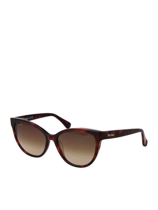 Max Mara Sunglasses Brown With Horn-Rimmed Frame Max Mara Sunglasses Brown With Horn-Rimmed Frame
