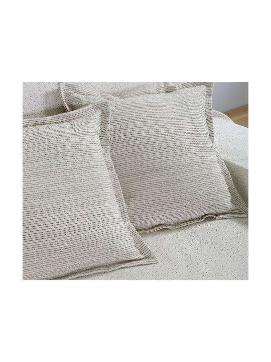 Nef-Nef Homeware Nef-Nef Homeware Zierkissen Malta Ecru / Schwarz 50x50cm