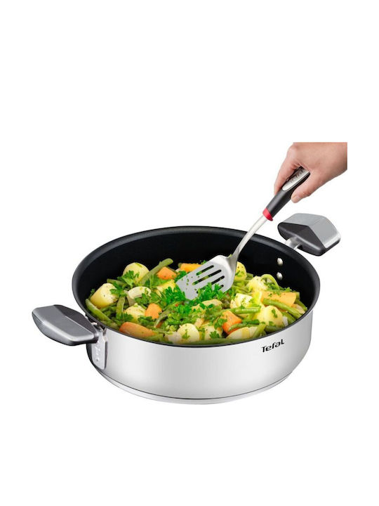 Tefal Emotion Σωτέζα από Ανοξείδωτο Ατσάλι με Καπάκι με Αντικολλητική Επίστρωση 26cm