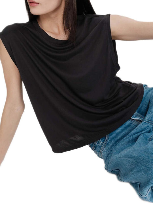 Women's Sleeveless Blouse Dark Gray