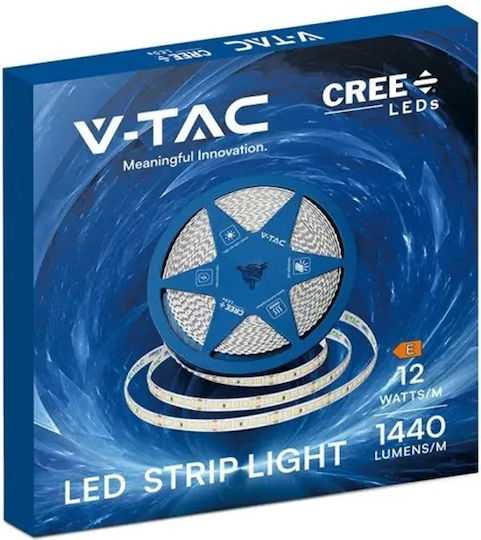 V-TAC LED Strip 24V Cold White Light 10m SMD2835 Type