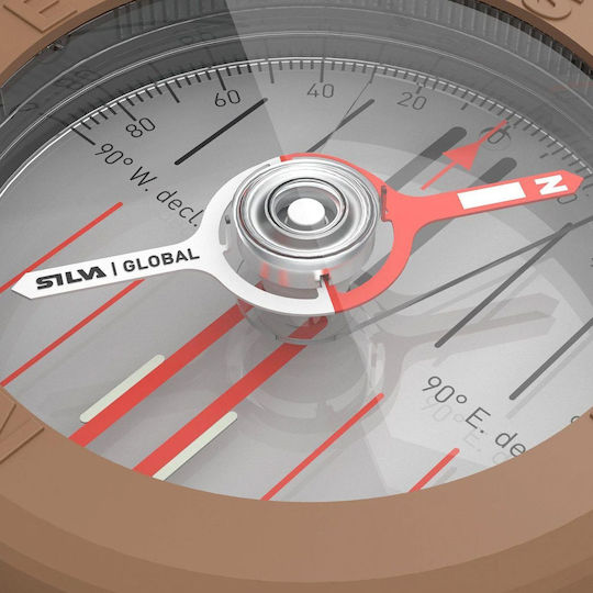 Silva Expedition 360 Global Compass Transparent Brown