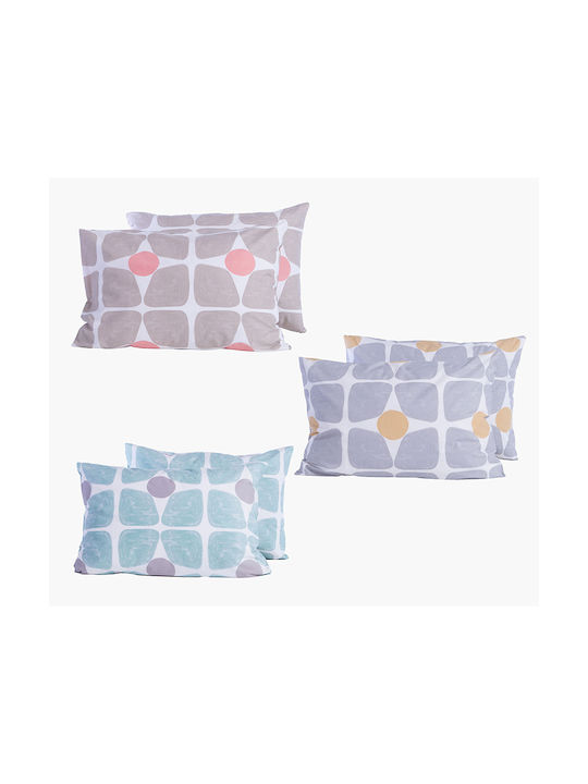 Nef-Nef Homeware Casual Coreo Pillowcase with Envelope Cover Aqua 52x72cm