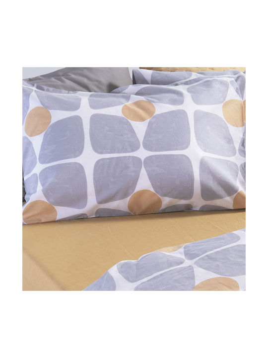 Nef-Nef Homeware Bamb.casual Coreo Pillowcase with Envelope Cover Yellow 52x72cm