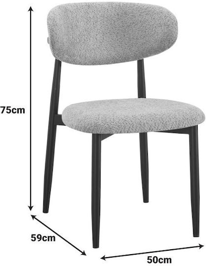 Folegio Esszimmerstühle Anthrazit 4 Stück 50x57x79,5 cm