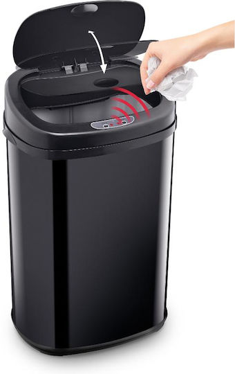 Lamart Lamart Mülleimer Aus Edelstahl Mit Fotowiderstand Schwarz 30lt